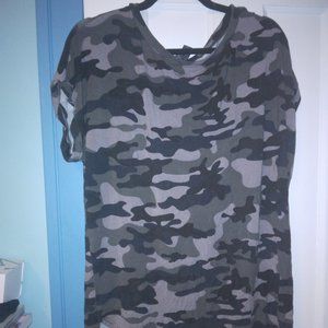 Grey Camo Top Tunic